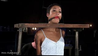 Video 775492704: skin diamond, slaves balls whips, ball gagged whipped, slave ass whipped, fetish hardcore bdsm, strap whip, whipped tormented, gagged ebony slave, spread whipped, legs whipping, face strap, mouth strap, stockings whipped, slave head