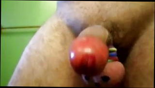 Video 193792001: penis balls, gay balls, ball face, red ball, one ball, man balls