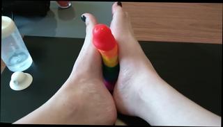 Video 950571004: femboy foot job, crossdresser foot job, dildo foot job, fetish solo, solo amateur ladyboy, solo shemale toying, solo toy hd