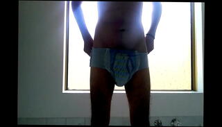 Video 482011975: diaper pee, pissing diapers, solo pee, diaper boy