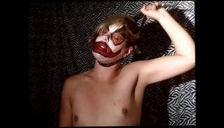 Video 1435221803: whipping fetish, solo bondage, tranny solo trans, solo trans girl, solo tranny amateur, belt whipping, choking fetish