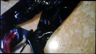 Video 219350001: wearing latex, straight