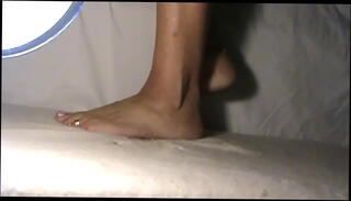 Video 1339770145: dirty barefoot, barefoot trampling, barefeet trampling, barefoot crush, barefoot soles, dirty tongue