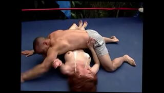 Video 1536545635: vintage wrestling, vintage redhead, vintage brunette