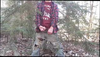 Watch the video about First forest wank session of 2018 (May 7)