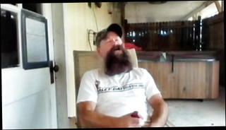 Watch the video about Stogie Smokin' Bearded Redneck Jacks It