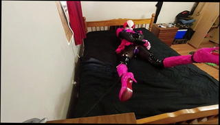 Video 1566548001: sissy maids self bondage, 3d bondage, gay man sissy, gagging cum, cuffed