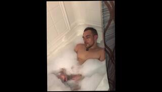 Watch the video about Spying On Stepbro Jerking Off In The Bath