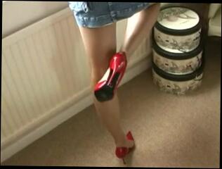 Video 9126204: foot fetish, high heels shoejob, foot job