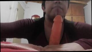 Video 998152995: deep throat dildo blowjob, shemale dildo