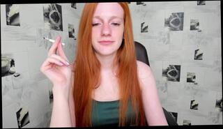 Video 1580089893: smoking fetish solo, smoking amateur solo, amateur solo female, fetish redhead, girl smoking