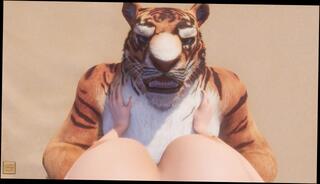 Watch the video about Wild Life / Huge Tiger Furry Knotting Female POV