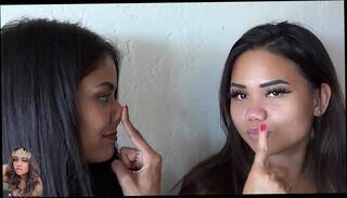 Watch the video about Exchanging nose tricks w/ Viva Athena