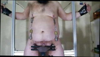 Video 1261403401: bdsm gay bondage, bondage amateur bdsm, bondage clamps, whipping cock balls, nipple clamps, tied clamped, self bondage tied, fat bondage, hands bound, two whips, small bondage, balls head