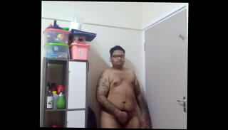 Video 1595053025: chubby hairy masturbation, hairy dick jerks, hairy man jerking, chubby handjob, chubby boobs, chubby belly, chubby tattooed, door jerk, bedroom jerk, jerking behind