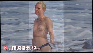 Watch the video about Miley Cyrus Flaunting Her Hot Nude Body Again