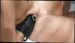 Watch the video about Bizarre Extreme Deep Hard Fisting Huge Glove Pierced Pussy