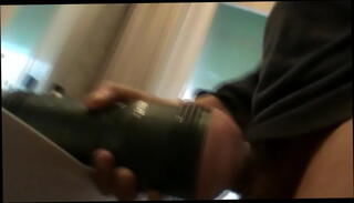 Video 216738465: solo boy handjob, flashlight handjob