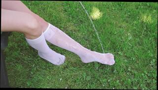 Video 1567162753: feet foot fetish sock, nylon feet foot, foot fetish solo, amateur foot fetish, white nylon foot, wet nylon feet, public foot fetish, female foot fetish, nylons outdoor, outside foot