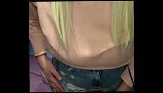 Video 1601457475: crossdresser handjob, tattoo crossdresser, blonde crossdresser