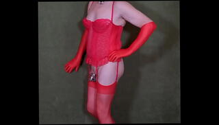 Video 1612011455: exposed sissy faggot, transvestite sissy, pierced sissy, red sissy