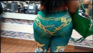 Watch the video about Nice booty Spandex Milf at mcdonald s