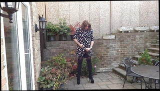 Video 276616301: crossdresser butt plugged, amateur butt plug, gay butt plug, butt plug masturbation, butt plug outdoor, plug wank, crossdresser boots, plug hd, thigh boots