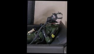 Video 1590603003: latex bdsm fetish, gay milking machine, fetish gay solo, latex catsuit mask, male milking machine, gay boot fetish, latex uniform, police bdsm