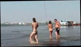 Watch the video about Fishing with nude Russian teens 18+