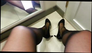 Video 212596501: crossdresser pantyhose black, gay pantyhose, black pantyhose teaser, pantyhose man, gay hd