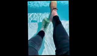 Video 1312415803: solo female feet, feet foot, solo amateur babe, mature babe solo, feet jeans, pool foot, 60fps amateur