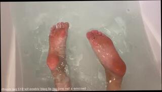 Video 1579761503: feet foot fetish toes, foot fetish soles toes, foot fetish solo, amateur foot fetish, long toes foot, female foot fetish, blonde foot fetish, bath feet, romantic foot, bubble bath, wet bubble