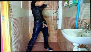 Video 294995175: dick gay fetish, shower fetish, jeans fetish, gay big dick, dick wash