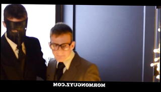 Watch the video about Young Nerdy Mormon Twink Groupsex With Masked Men Of Church