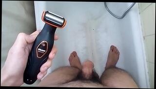 Watch the video about Shaving My Big Thick Sexy Hot Hairy Cock & Balls in the BathRoom !!!