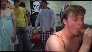 Watch the video about Humiliated frat teens 18+ sucking hard cock