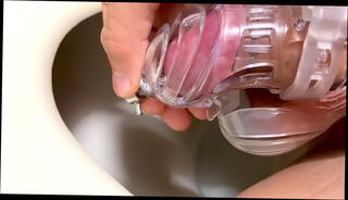 Watch the video about Peeing with sounding chastity