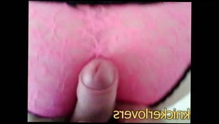 Watch the video about New pink lacy knickers part 2--------- panty wank & BJ