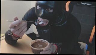 Video 493858815: latex slave, slave bukkake, solo slave, slave swallow cum, solo boy cum, slave cum eating, masked slave