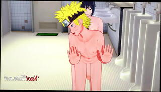 Watch the video about Naruto Yaoi - Naruto & Sasuke Having Sex in School's Restroom and cums in his mouth and ass. Bareback Anal Creampie 2/2