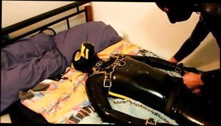 Watch the video about Two rubberpup sucking