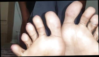 Video 740485501: oiled feet soles, feet straight, oiled black