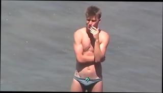 Video 230295004: voyeur twink, amateur gay twink, voyeur beach amateur, gay twink outdoor, gay twink hd, speedo beach