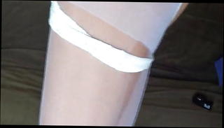 Video 212627901: white pantyhose, open pantyhose, white gay man