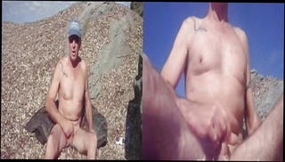 Video 283197001: gay man wanking, naked wanking, beach wank, public wank