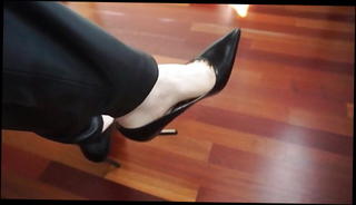 Video 239821901: crossdresser pumping, pump handjob, crossdresser striptease, pump masturbation, gay pump, amateur crossdresser, leather pumps