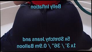 Video 1411877703: inflation expansion, inflation fetish, inflatable toy, amateur fetish, belly inflation, fat inflation, jeans fetish, pants fetish, clothed fetish