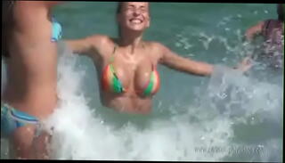 Video 92425585: candid teen, teen beach