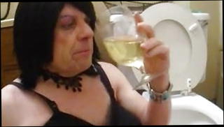 Video 1307798801: crossdresser drinking piss, piss drinking bdsm, amateur piss couple, gay piss drinking, urinal