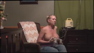 Video 370097504: pumping breast milk, tits big nipples